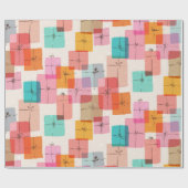 Schattigee geschenkdozen cadeaupapier (Vlak)