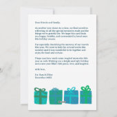 Schattigee Geschenken Cadeaus Hand-getrokken CUSTO Feestdagenkaart (Achterkant)