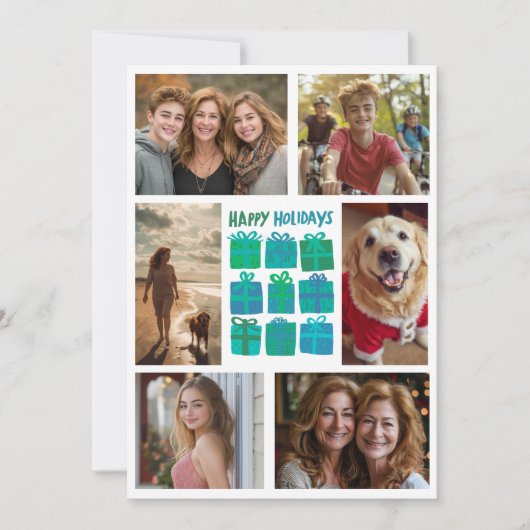 Schattigee Geschenken Cadeaus Hand-getrokken CUSTO Feestdagenkaart (Voorkant)