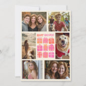 Schattigee Geschenken Cadeaus Hand-getrokken CUSTO Feestdagenkaart (Voorkant)