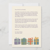 Schattigee Geschenken Cadeaus Hand-getrokken CUSTO Feestdagenkaart (Achterkant)