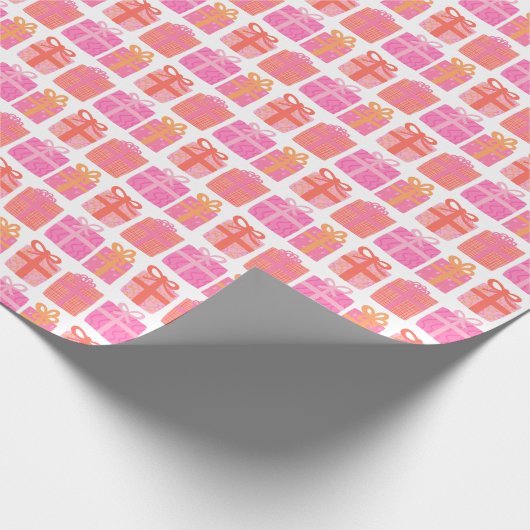 Schattigee Geschenken Hand-getrokken Kerst Feestda Cadeaupapier (Hoek)