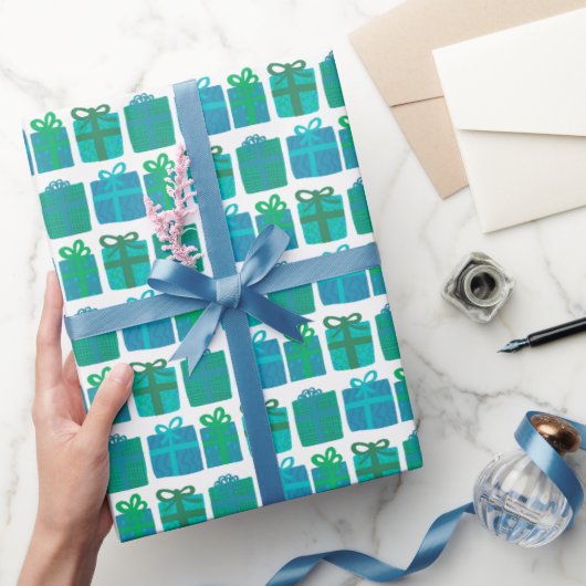 Schattigee Geschenken Hand-getrokken Kerst Feestda Cadeaupapier (Geschenken)