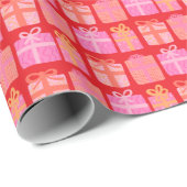 Schattigee geschenken Hand-getrokken kerst Feestda Cadeaupapier (Rol Hoek)