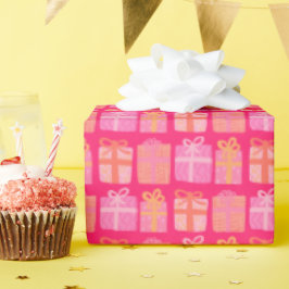 Schattigee geschenken Hand-getrokken kerst Feestda Cadeaupapier