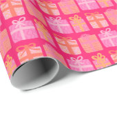 Schattigee geschenken Hand-getrokken kerst Feestda Cadeaupapier (Rol Hoek)