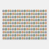 Schattigee Geschenken Hand-getrokken Kerst Feestda Inpakpapier Vel (Voorkant)