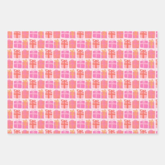 Schattigee Geschenken Hand-getrokken Kerst Feestda Inpakpapier Vel (Voorkant 3)