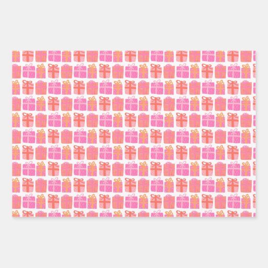 Schattigee Geschenken Hand-getrokken Kerst Feestda Inpakpapier Vel (Voorkant 2)