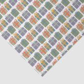 Schattigee Geschenken Hand-getrokken Kerst Feestda Tissuepapier (Detail)