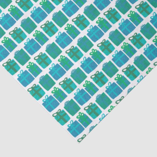 Schattigee Geschenken Hand-getrokken Kerst Feestda Tissuepapier (Detail)