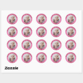 Schattigee geschenken Happy 1st Birthday Ronde Sticker (Vel)
