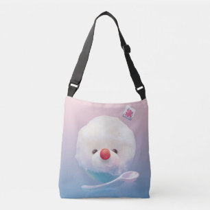 Schattigee geschoren ijshond crossbody tas