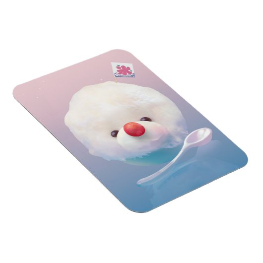 Schattigee geschoren ijshond magneet (Rechterzijde)