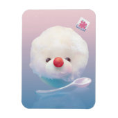 Schattigee geschoren ijshond magneet (Verticaal)