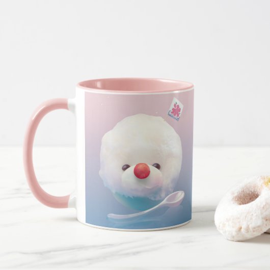 Schattigee geschoren ijshond mok (Met donut)
