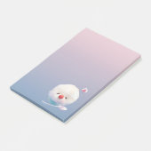 Schattigee geschoren ijshond post-it® notes (Schuin)
