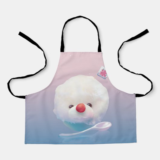 Schattigee geschoren ijshond schort (Voorkant)