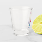 Schattigee geschoren ijshond shot glas (Links)