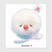 Schattigee geschoren ijshond sticker (Vel)