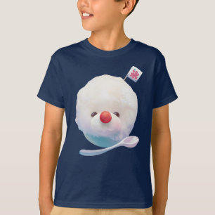 Schattigee geschoren ijshond t-shirt