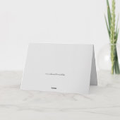 Schattigee gesmolten Snowman Top Hat Feestdagen Kaart (Achterkant)