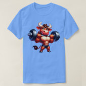 Schattigee gespierde stier t-shirt (Design voorkant)