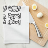 Schattigee gestippelde hondenmoeder theedoek (Quarter Fold)