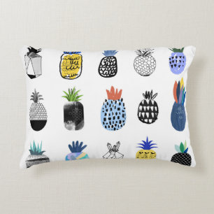 Schattigee getextureerde ananas, collectie. accent kussen