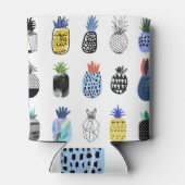 Schattigee getextureerde ananas,  collectie. blikjeskoeler (Achterkant)