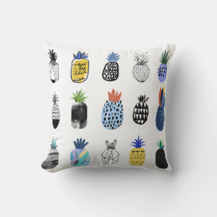 Schattigee getextureerde ananas, collectie. kussen