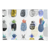 Schattigee getextureerde ananas,  collectie. kussensloop (Voorkant)