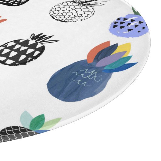 Schattigee getextureerde ananas,  collectie. snijplank (Hoek)