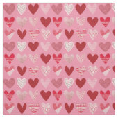 Schattigee getextureerde harten op roze stof (Swatch)