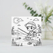 Schattigee Geviste thema kleuren Kaart voor kinder (Staand voorkant)