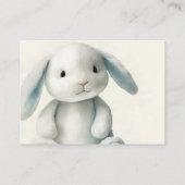 SCHATTIGEE GEVULDE BUNNY RSVP-KAART INFORMATIEKAARTJE (Achterkant)