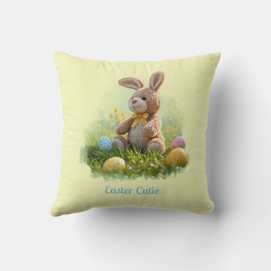 Schattigee gevulde paashaas kussen (Achterkant)