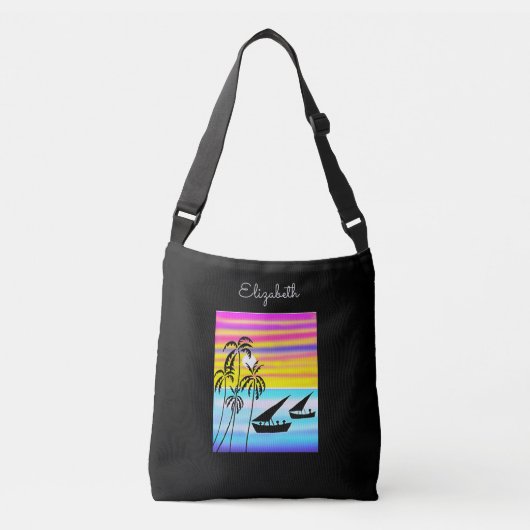 Schattigee Geweldige en elegante kustvaart Crossbody Tas (Voorkant)