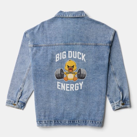Schattigee gewichthefeend denim jacket (Achterkant)