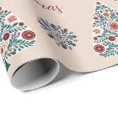 Schattigee gezellige grillige Scandinavische bomen Cadeaupapier (Rol Hoek)