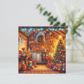 Schattigee Gezellige Kitsch Kerst Feestelijke Keu (Staand voorkant)