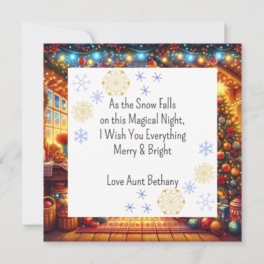 Schattigee Gezellige  Kitsch Kerst Feestelijke Keu (Achterkant)