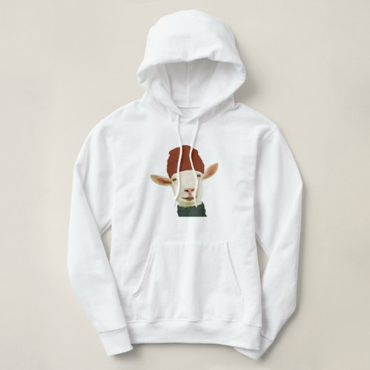 Schattigee gezellige wintergeit met beanie Pet en  Hoodie (Design voorkant)