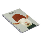 Schattigee gezellige wintergeit met beanie Pet en Notitieboek (Rechterzijde)