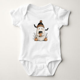 Schattigee Ghost Baby Outfit - Gezellige Herfst Ha Romper