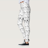 Schattigee Ghost Black Cat Halloween Leggings (Links)