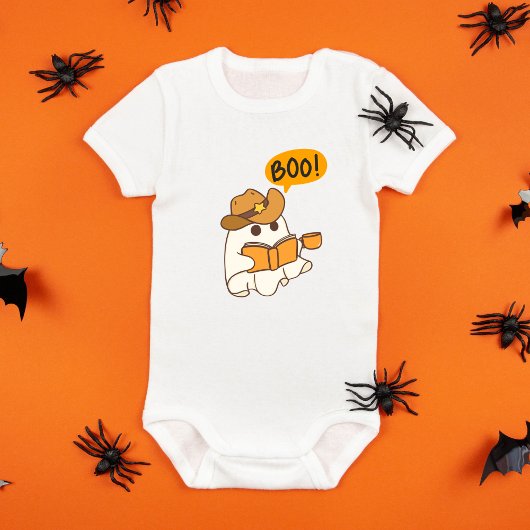 Schattigee Ghost Bodysuit, Herfst Outfit, Eerste H Romper