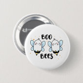 Schattigee Ghost Boo Bees - Funny Halloween op wit Ronde Button 5,7 Cm (Voorkant /achterkant)
