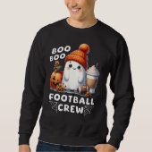 Schattigee Ghost Boo Boo Football Crew Grappig Hal Trui (Voorkant)