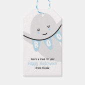 SCHATTIGEE GHOST BOO HALLOWEEN KINDER TRAKTATIE CADEAULABEL (Achterkant)